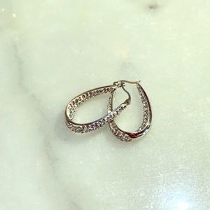 Vintage Silver Earring with Sparkles